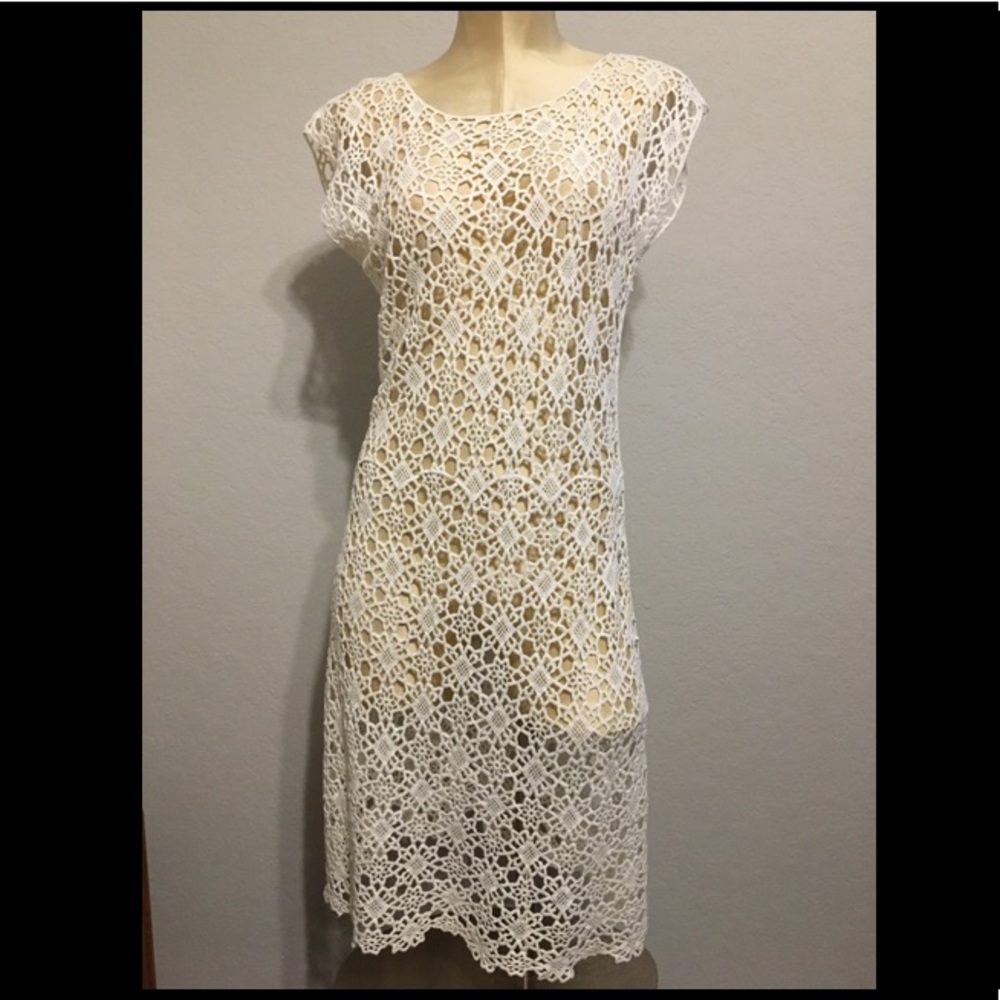 Lauren Ralph Lauren White Dress Swim Cover-Up